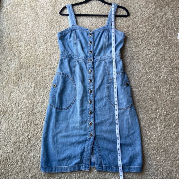Anthropologie Pilcro Buttondown Denim Dress size 8 / medium - Picture 6 of 11